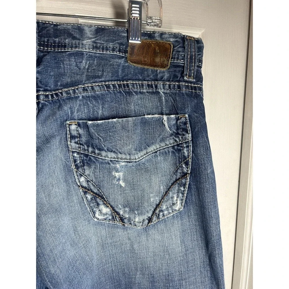 BKE Denim Marshall Mens Distressed Blue Jeans Men’s Size 36 X 32 - Picture 3 of 11